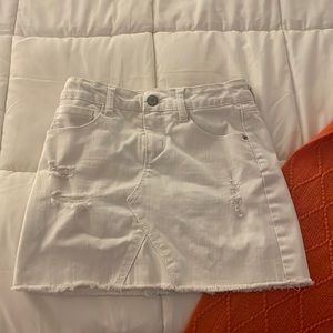 white jean skirt size 10 girls